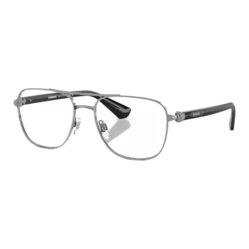 Burberry Металлические Aviator Очки с диоптриями Мужские Серый Серебристый Золотой