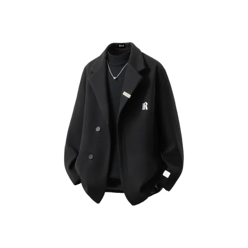 BLACK AT Черное Унисекс Пальто