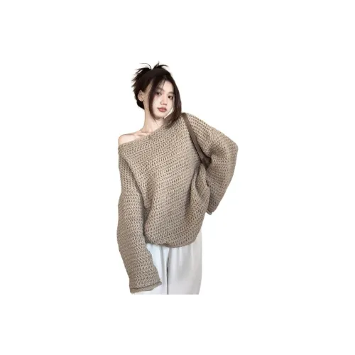 GUOZHEN Хаки Женская Трикотажная