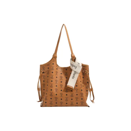 H YXIANG Microfiber Synthetic Leather Shoulder Bag Standard Women's Light Brown H YXIANG Микрофибра Синтетическая Кожа Плечевая Сумка Стандартная Женская Светло-Коричневая