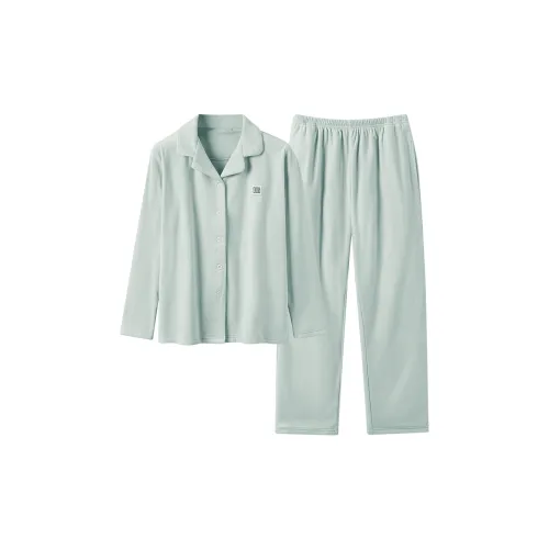 H YXIANG 2025 Осенне-зимний Женская Термическая Домашняя Одежда Женская Свежий Зеленый