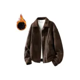 Коричневый с флисовой подкладкой