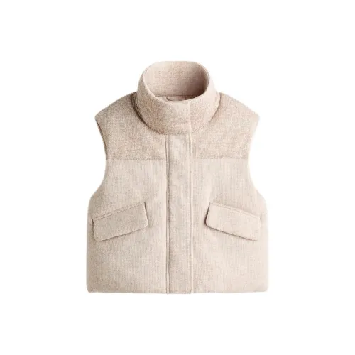 H M Светлый Бежевый Женские Жилеты