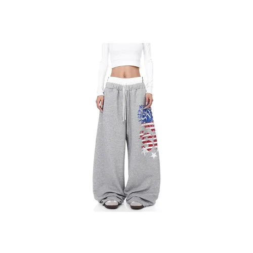 YEARNED Серый Женские Повседневные Брюки