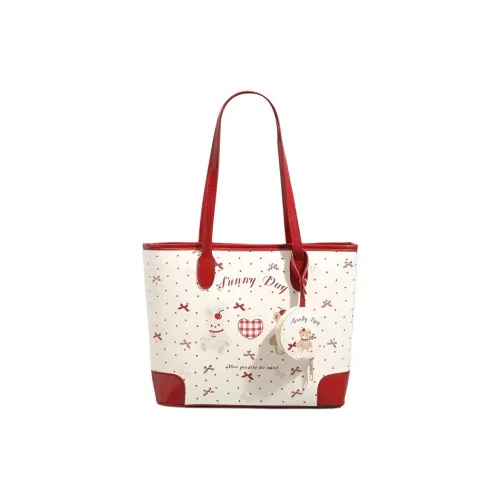 DIFFERENT FACES ПУ (полиуретан) Сумка через плечо Женская Вишнево-красный Белый