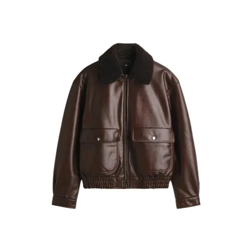 H M Темно-коричневые мужские куртки