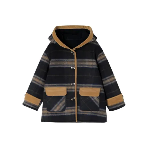 YUANYUAN GIRL Темно-синий Kids Шерстяное пальто