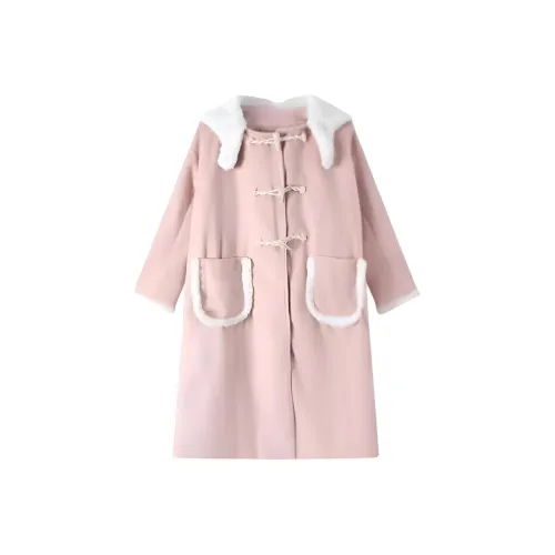 DOSOHEB Розовое Женское Пальто