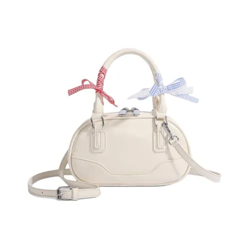 Kwq ПУ (полиуретан) Сумка через плечо Стандартная Экрю Черный Красный