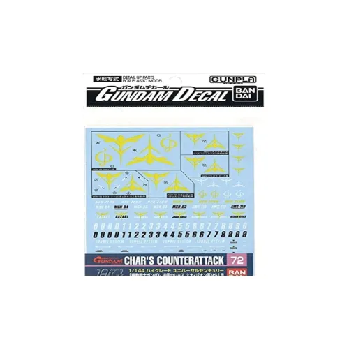 BANDAI HGUC 1 144 Совместимый Counterattack Char Новый Zeon Наборы для аппликаций Mobile Suit Gundam