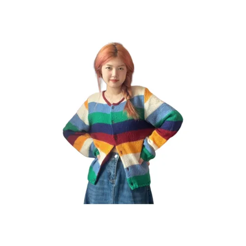 GUOZHEN Радужный Женский Трикотаж