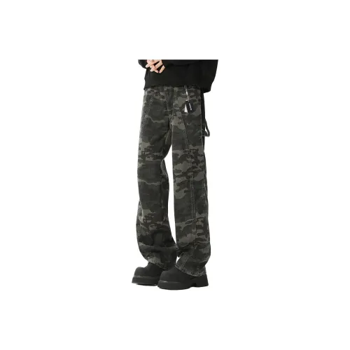 ZUOAN Army Green Unisex Casual Pants ZUOAN Армейские зеленые унисекс повседневные штаны