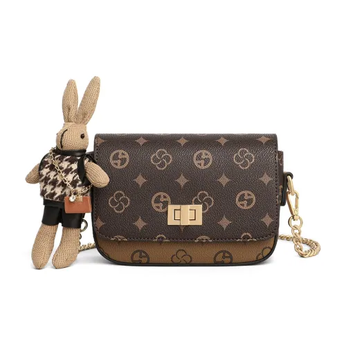 VINEY Сумка через плечо из синтетической кожи женская кофейного цвета