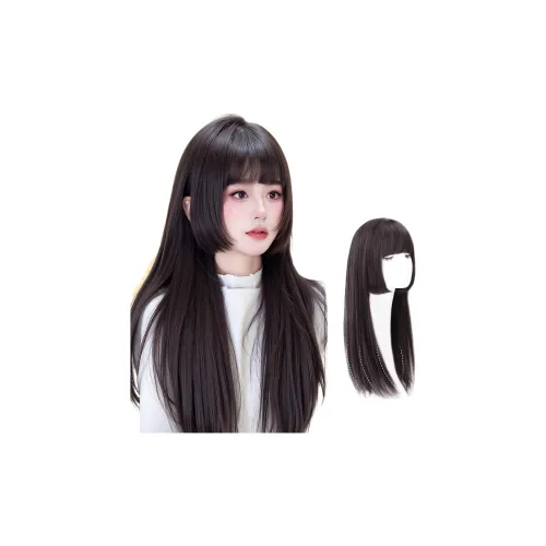FYOSEE Принцесса Cut Длинные Прямые Волосы Женская Перука Высокая Температура Пряжа