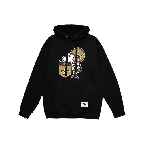 MITCHELL NESS New Orleans Saints Черный Basic Logo Пуловер Толстовка Свитшот Унисекс