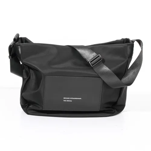 VIHUS Нейлоновая сумка через плечо Стандартная Мужская Черная