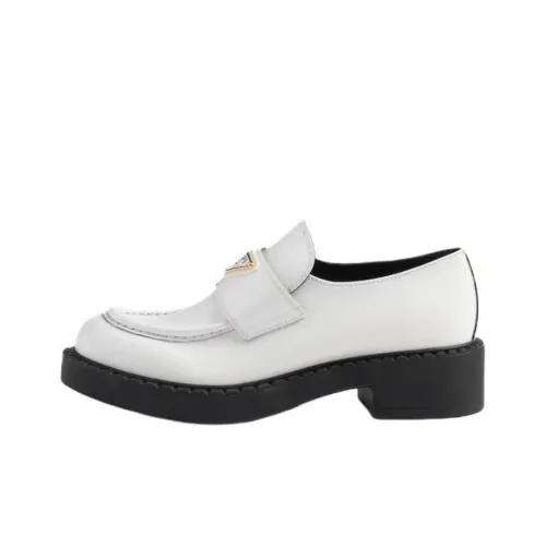 PRADA Шоколад Грубый каблук Высокие каблуки 5 см Женские Белые