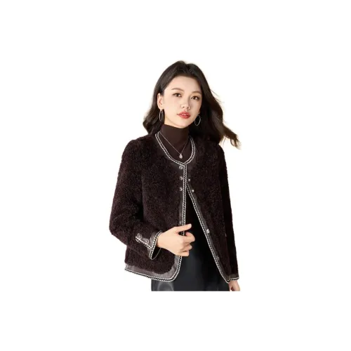 Mylan Кофе Женские Бархатные Куртки