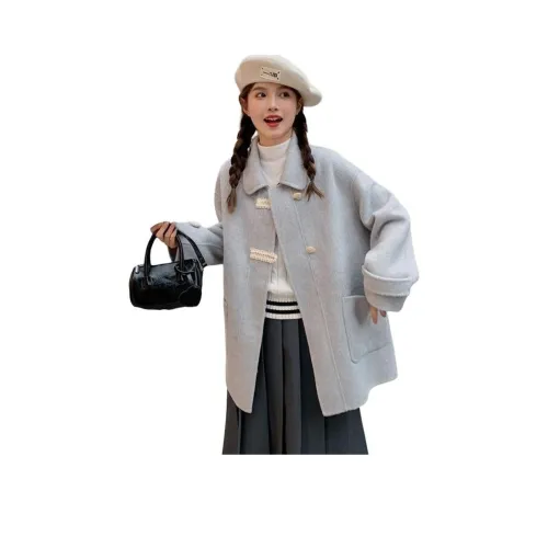 GUOZHEN Серый Женский Пальто