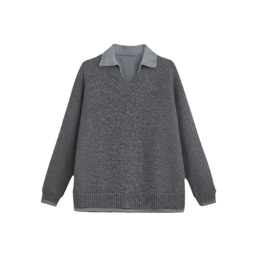 GANGZAI Темно-серый унисекс трикотаж