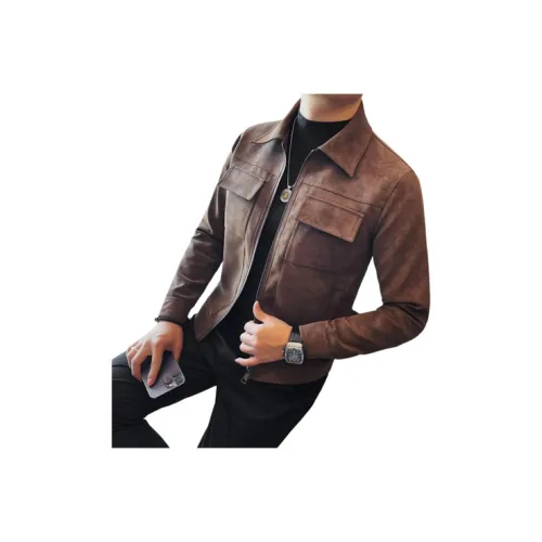 LINGSHI Унисекс Кожаные куртки