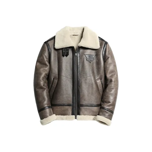 MCS Натуральная кожа Куртка Мужская