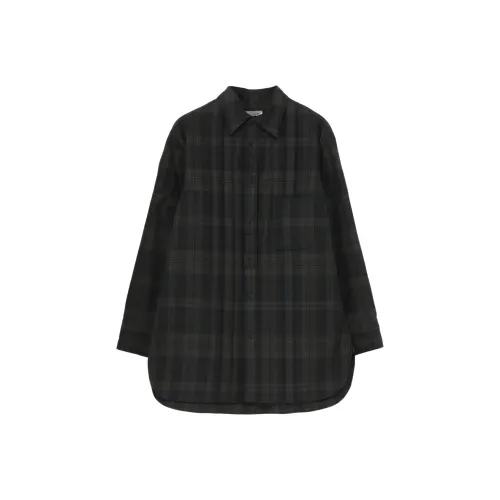 Yohji Yamamoto Pour Homme FW25 INK Madras PLAID PADDED BLOUSE Shirt Men's