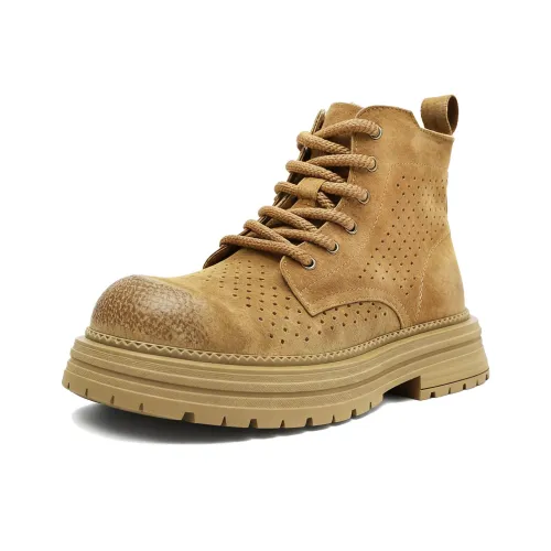 ZUOSAISI Martin Boots Yellow Men's
