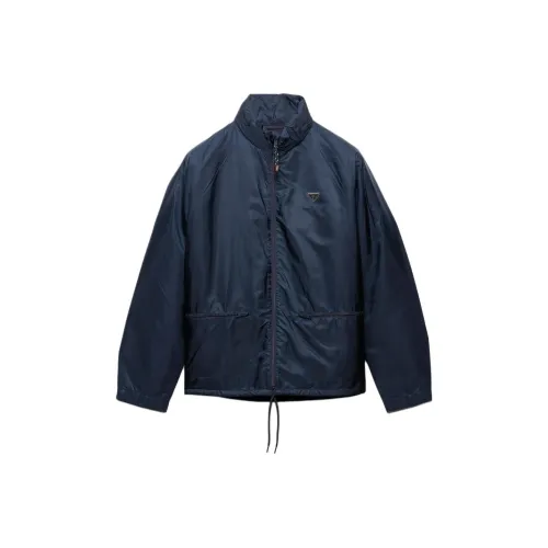 PRADA Мужские куртки морского синего цвета