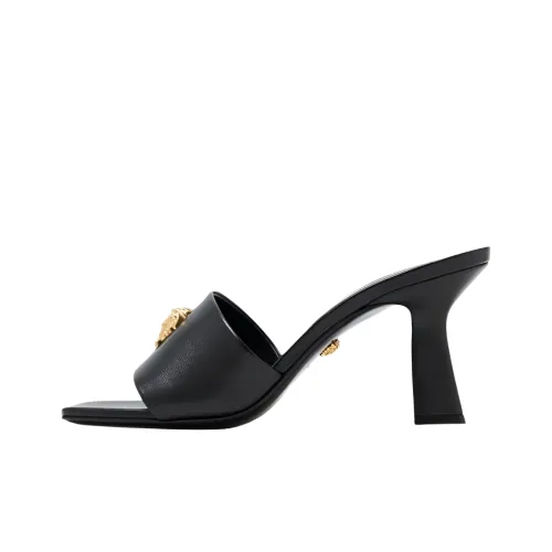 VERSACE Medusa Quick-Dry Слипоны 7 см Женские Черные