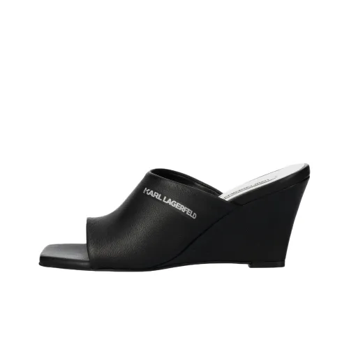 Karl Lagerfeld Слипоны 8 см Женские Черные