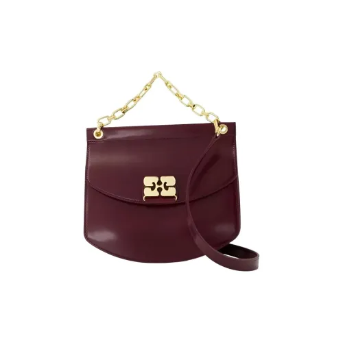 GANNI ПУ (полиуретан) Сумка Маленькая Женская Красная