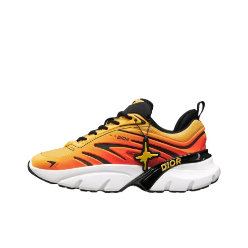 DIOR и Lewis Hamilton B44 Лезвие Низкий Топ Повседневная Обувь Мужская Оранжевый Ограниченная Серия Номерная EDITION