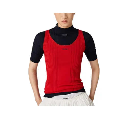 MIU MIU Red Women's Tank Tops