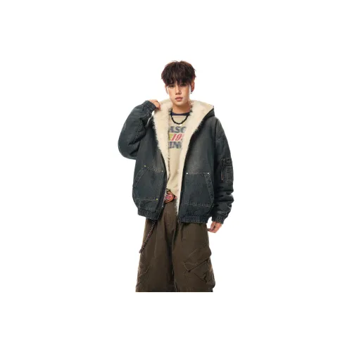 MADONA Винтажный синий унисекс пуховики