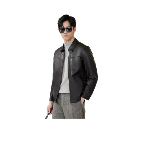 Beast King Натуральная кожа Тонкая мужская куртка