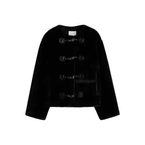 H M Черные Женские Бархатные Куртки