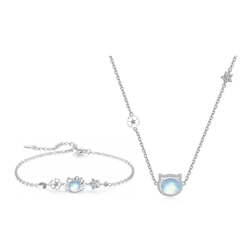 COPI Цветное глазурное нефритовое ожерелье унисекс