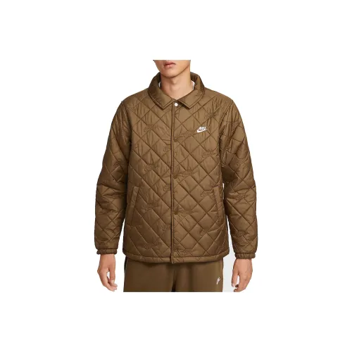nike Клуб Лесной мшистый Деревянный Коричневый белый Мужской Пуховики