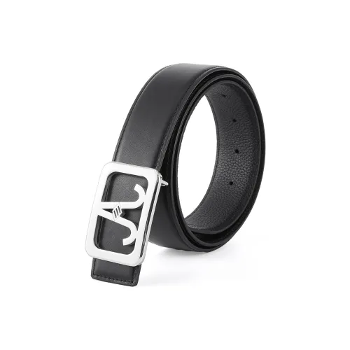 JOSEPH ABBOUD Ремни из лощеной коровьей кожи Мужской 3,5 см