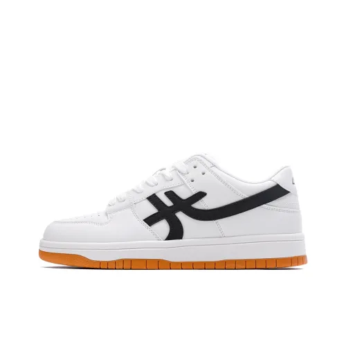 ANBU Износостойкий Легкий Дышащий Без слипания. Низкий Топ Скейтборд Кроссовки Унисекс Белый Натуральная Резина