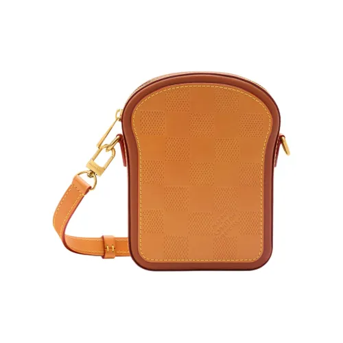 LOUIS VUITTON Сумка через плечо из коровьей кожи кошелек мини мужской светло-коричневый