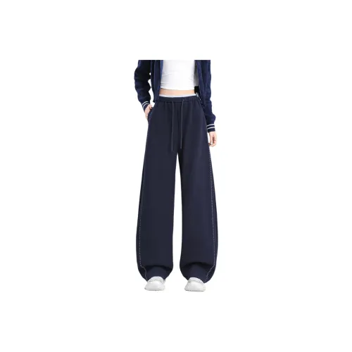 SITOL Повседневные брюки женские темно-синие