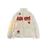 Белый хлопковый пуховик