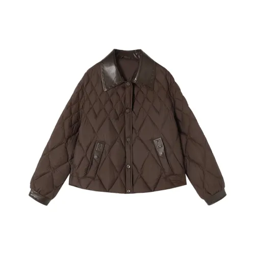 XIANGYING Бургунди Женские Пуховики