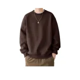 Свитшот с круглым вырезом, кофейный, стандартное издание