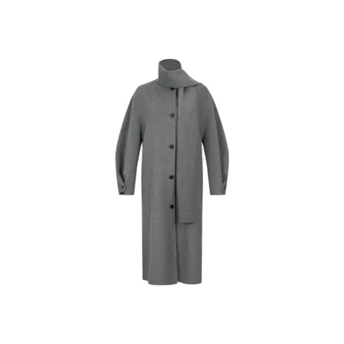 URBAN REVIVO Средне-серый Женское Пальто