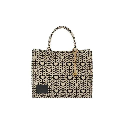 Sandro Ткань Тоут Сумка Сумка для покупок Сумка среднего размера Женская Бежево-желтая