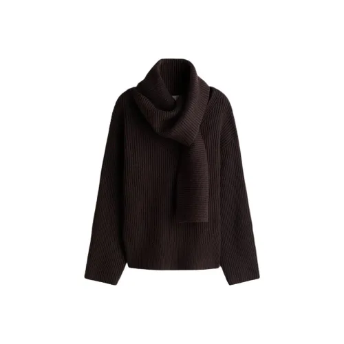 H M Темно-коричневый Женский Трикотаж