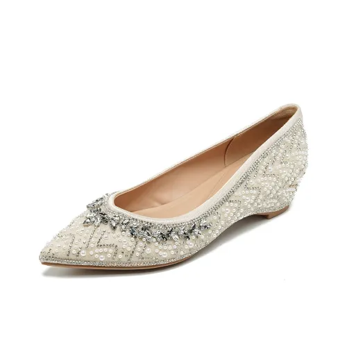 YAFEI XUANYU Без подкладки Обувь 4,5CM Женская Абрикос